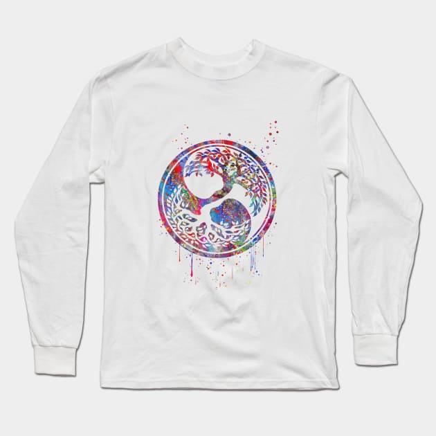 Tree of life Long Sleeve T-Shirt by RosaliArt